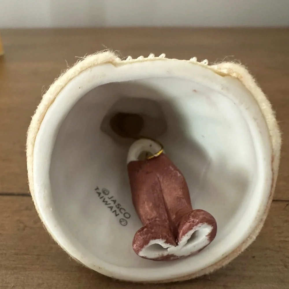 VTG. L’il Chimers Heirloom Doll Handcrafted Porcelain Bell Ornament